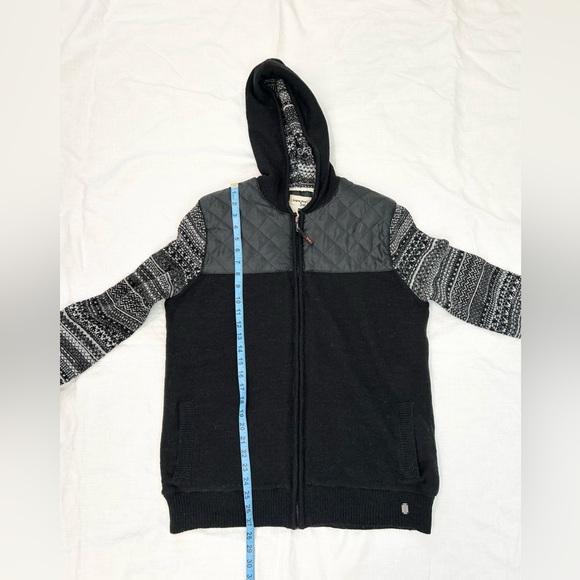 Triple Five Soul Sherpa Lined Hoodie Full Zip Sweater - Picture 9 of 10